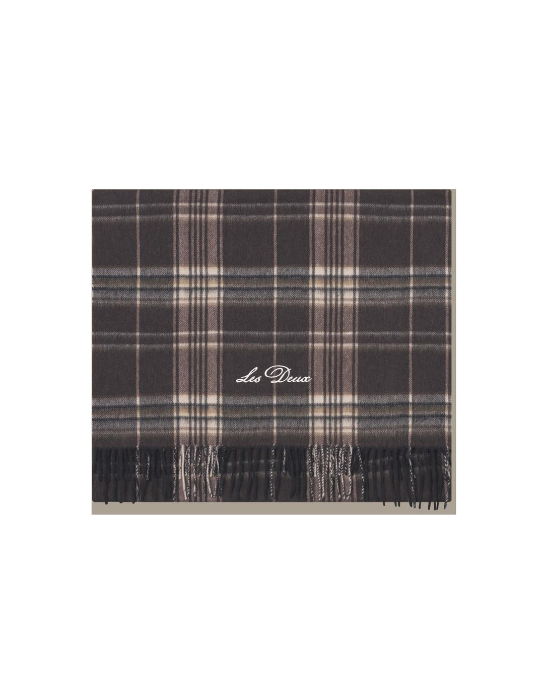 Les Deux Check Wool Scarf