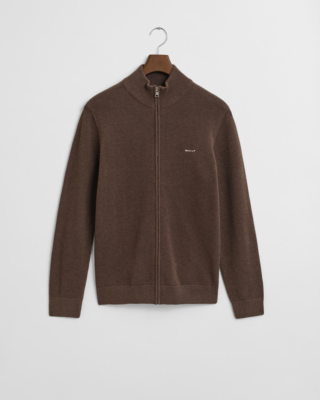 CASUAL COTTON ZIP CARDIGAN