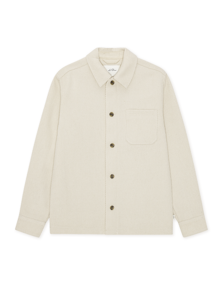 TWILL WOOL OVERSHIRT