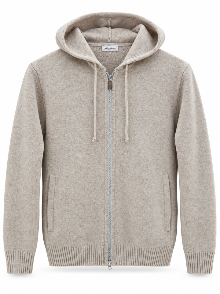 CARDIGAN KNITTED HOOD MERINO