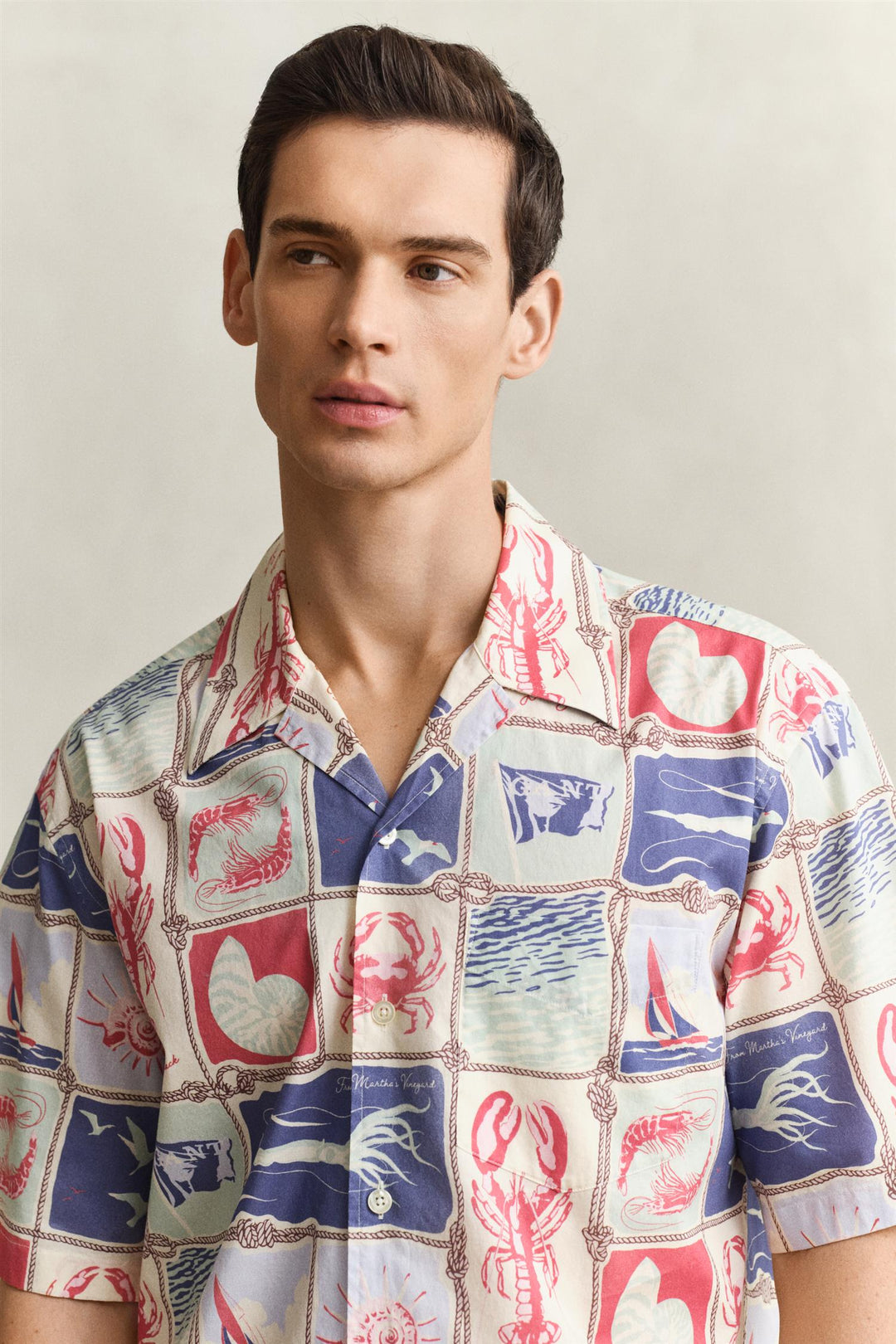 NAUTICAL PRINT SS SHIRT