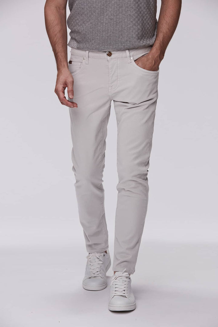 5-PKT CLYO STRETCH SNAP BEIGE