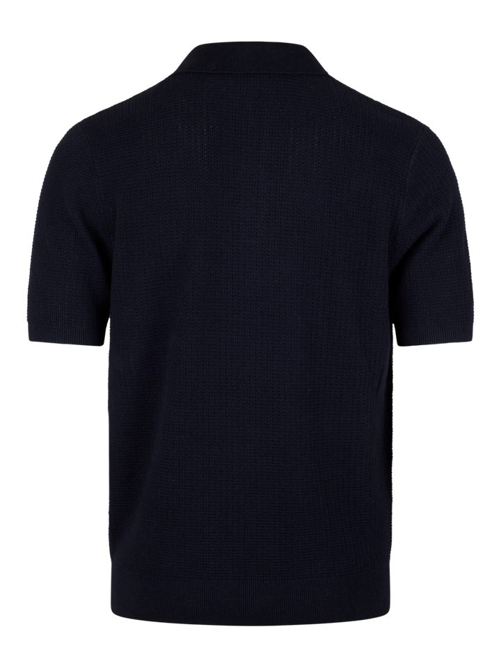 POLO SHIRT KNITTET CROCHET HEMP/SUOIMA COTTON