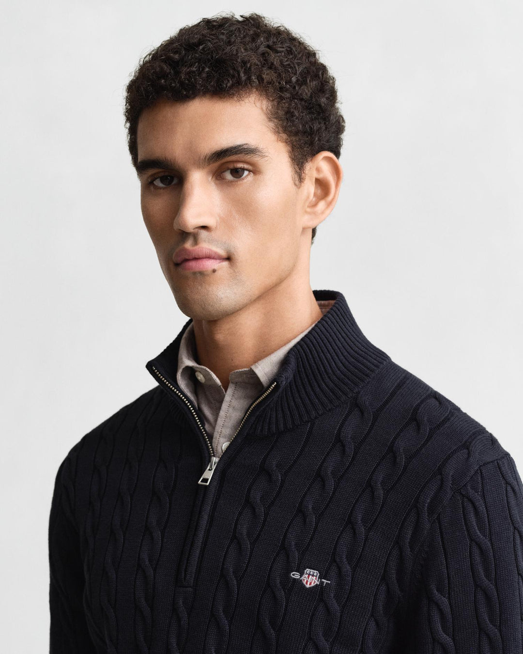 COTTON CABLE HALV ZIP