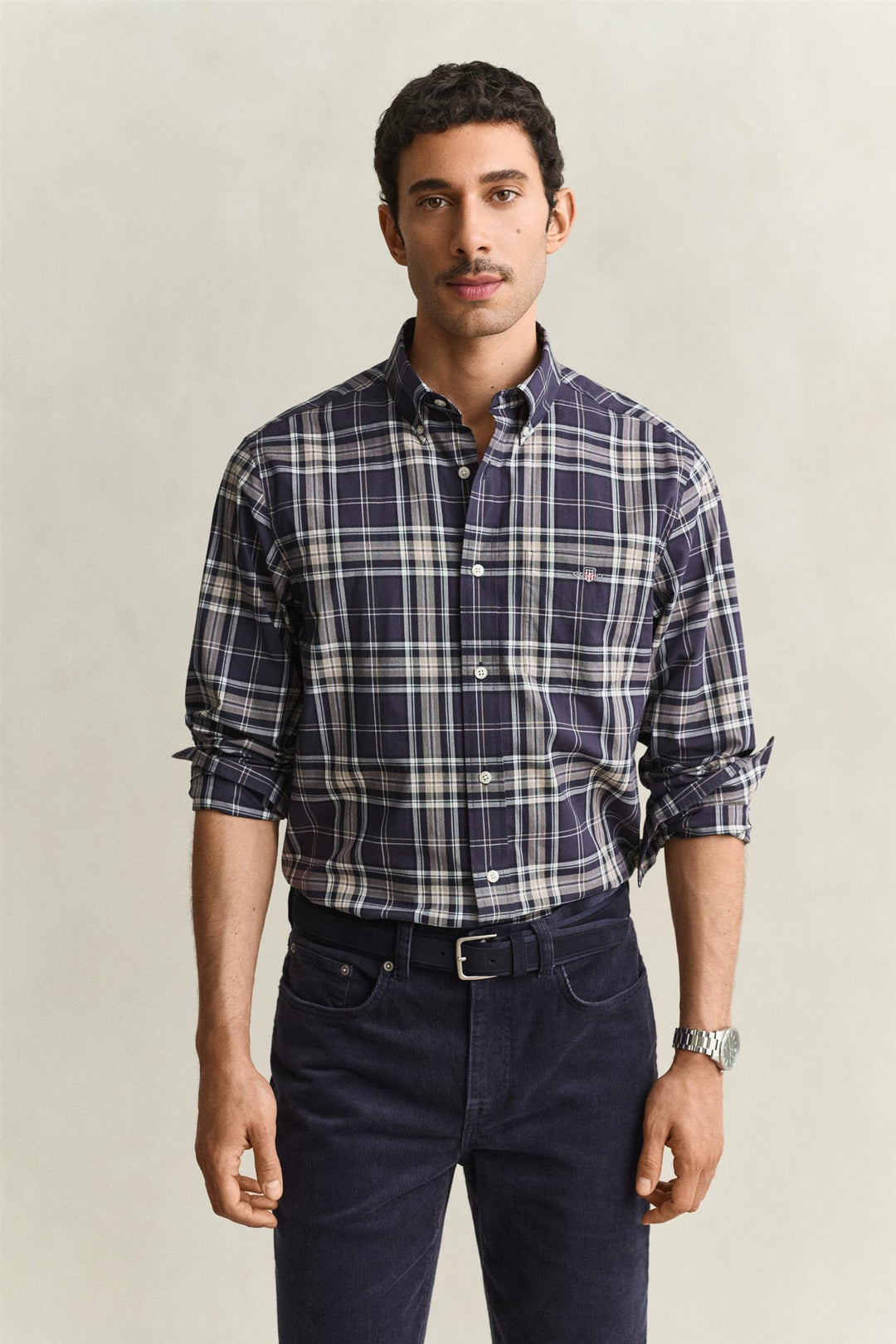REG POPLIN CHECK SHIRT