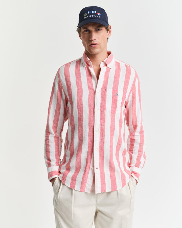 REG COTTON LINEN BOLD STRIPE