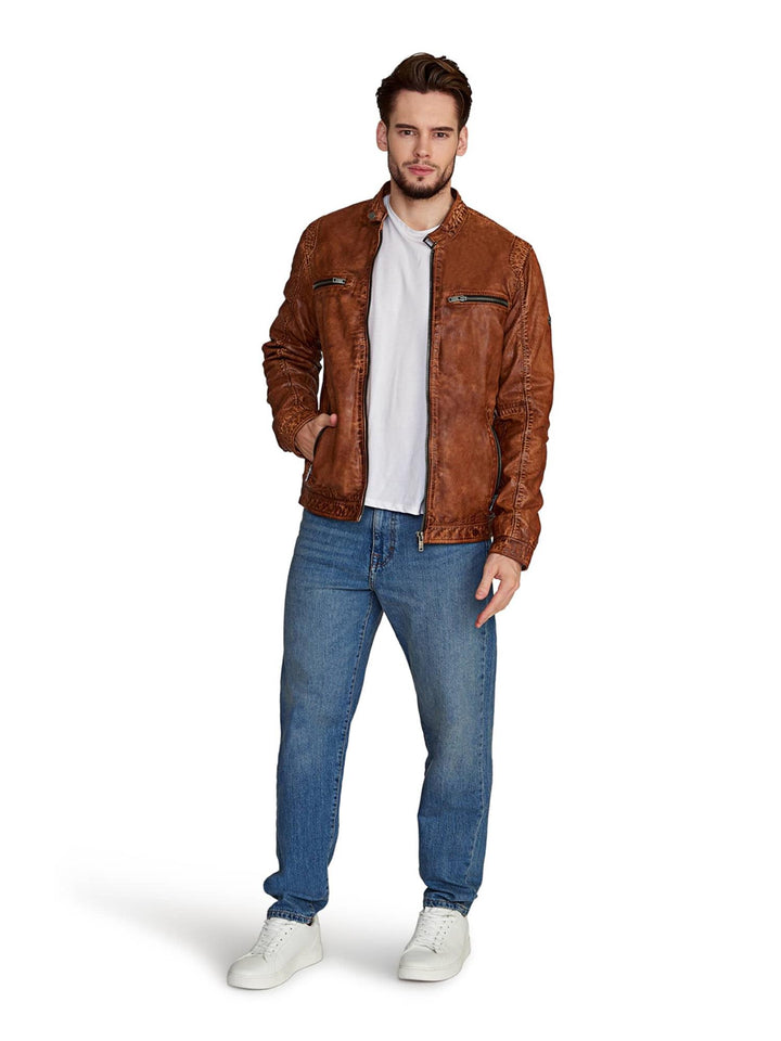 WILL JACKET DARK COGNAC
