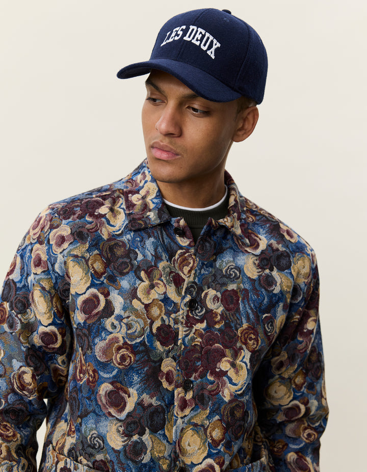 FLOWER JACQUARD OVERSHIRT