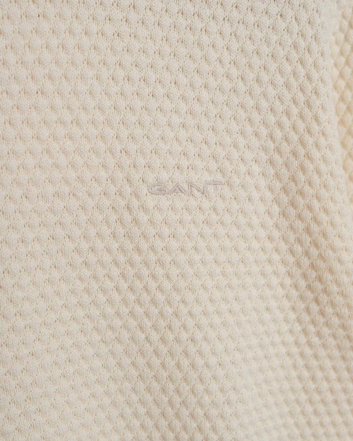 Textured Cotton Merino Half Zip