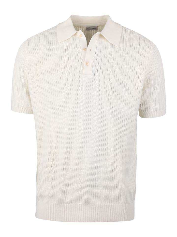 POLO SHIRT KNITTED CROCHET HEMP