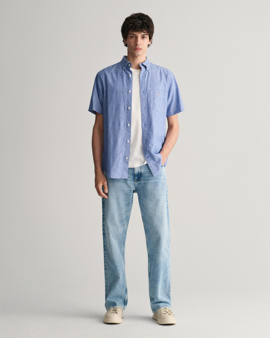 RG COTTON LINEN SS SHIRT