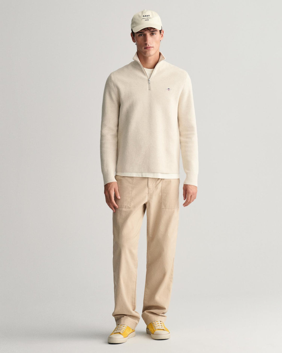 MILANO KNIT COTTON HALF ZIP