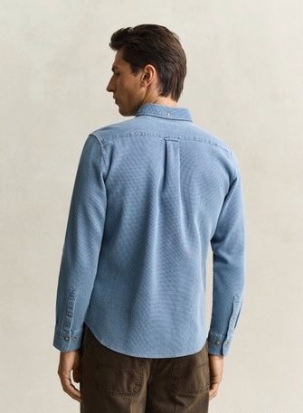 REG INDIGO WAFFLE SHIRT