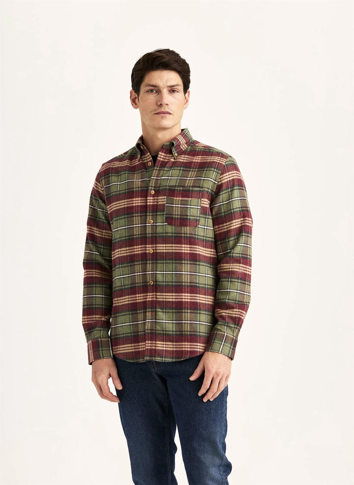 FLANNEL BIG CHECK SHIRT-SLIM