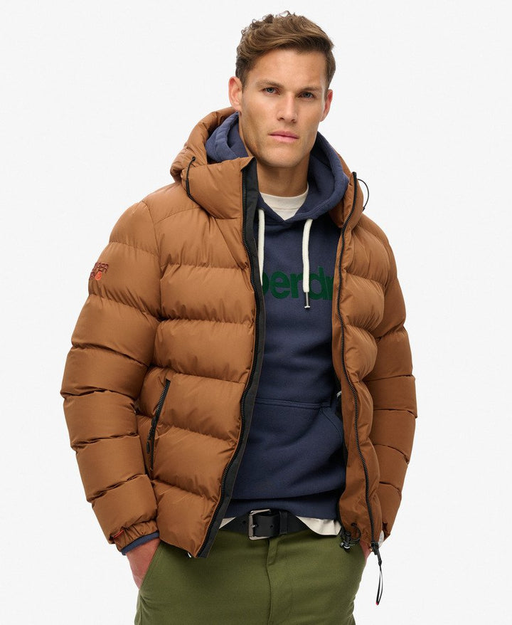 HOODED SPORTS PUFFER JACKETS