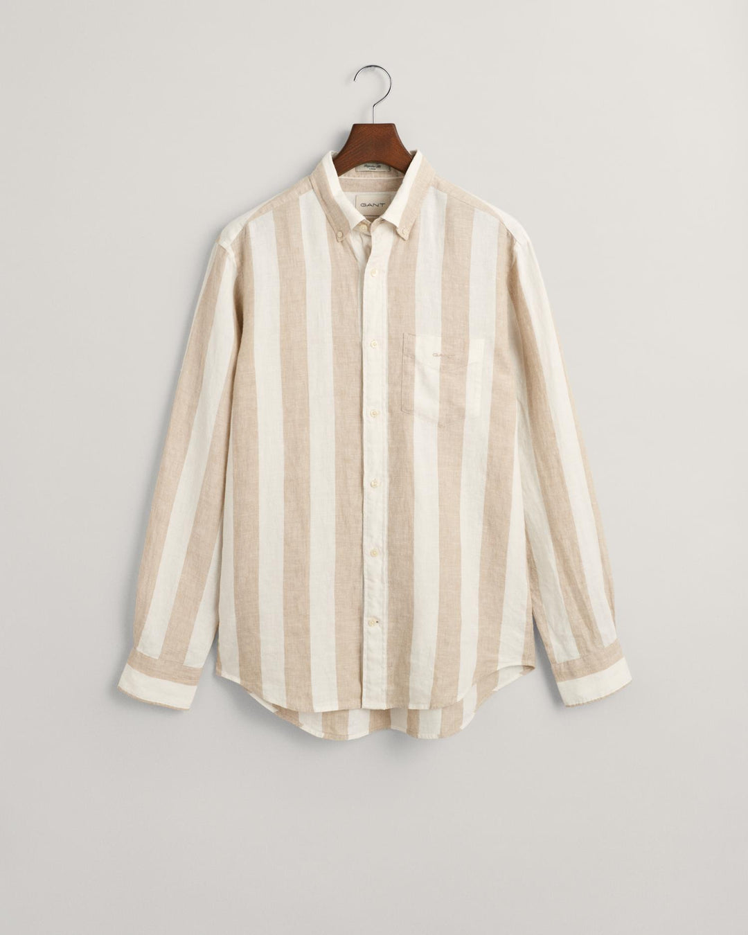 REG BOLD STRIPE LINEN SHIRT