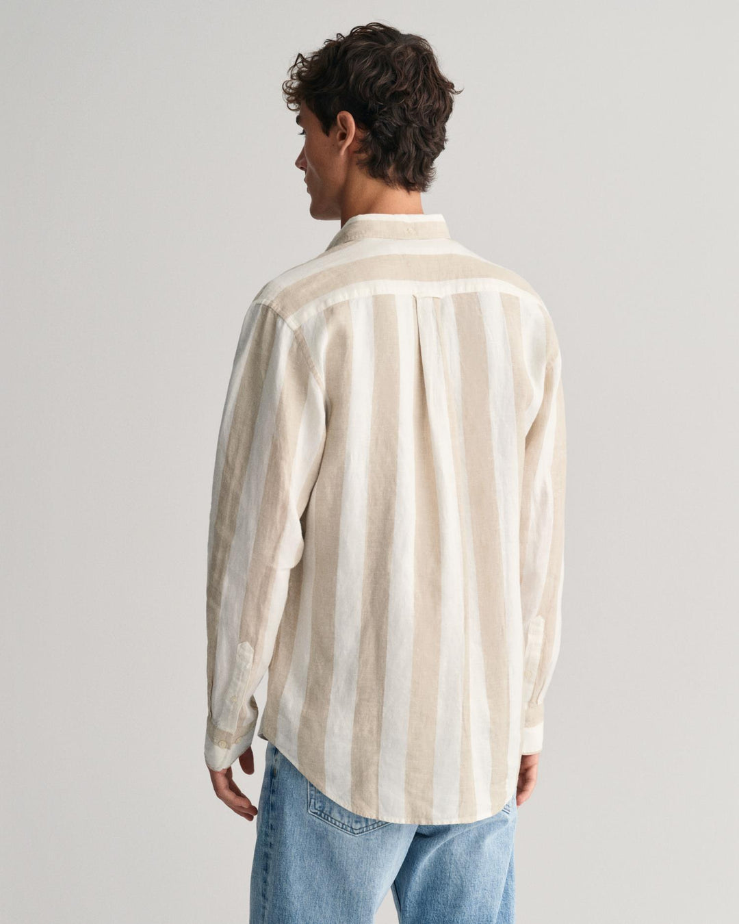 REG BOLD STRIPE LINEN SHIRT