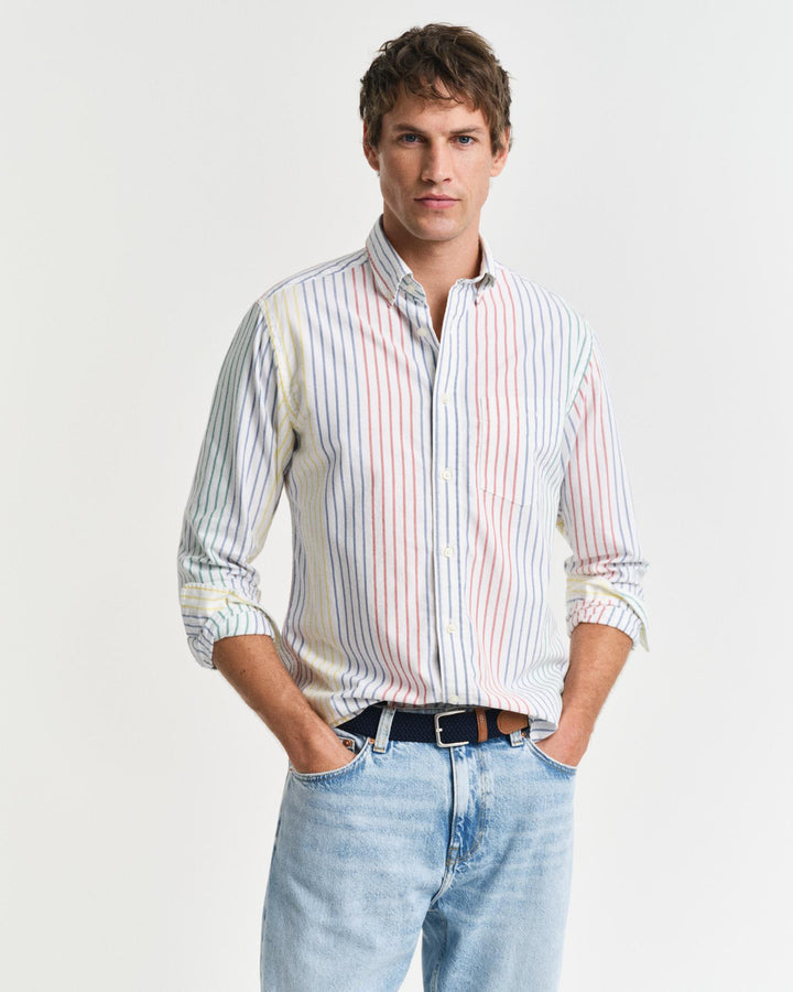 REG ARCHIVE OXFORD MULTI STRIPE SHIRT