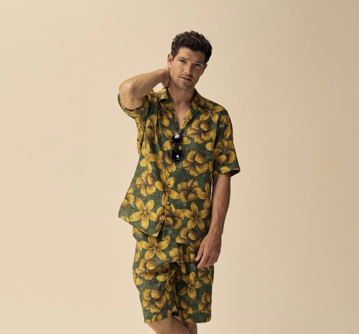 LINEN DRAWSTRING SHORTS