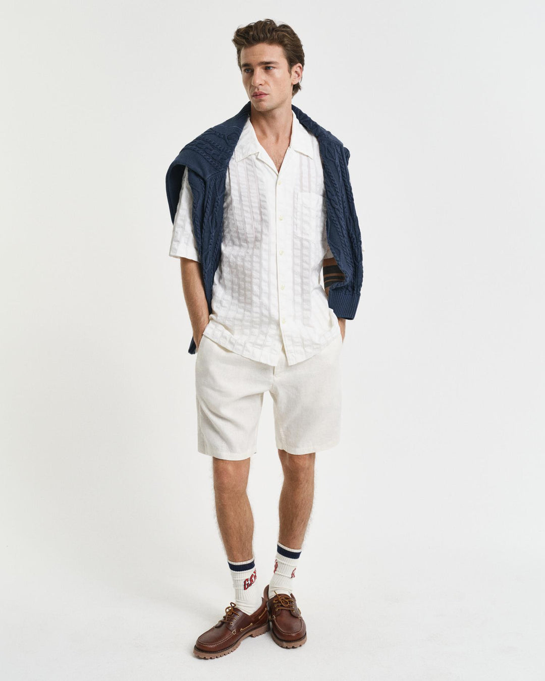 RELAXED LINEN DS SHORTS