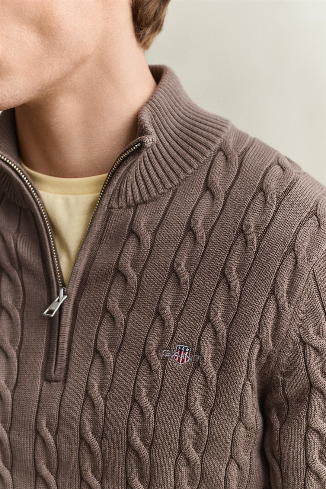 COTTON CABLE HALV ZIP