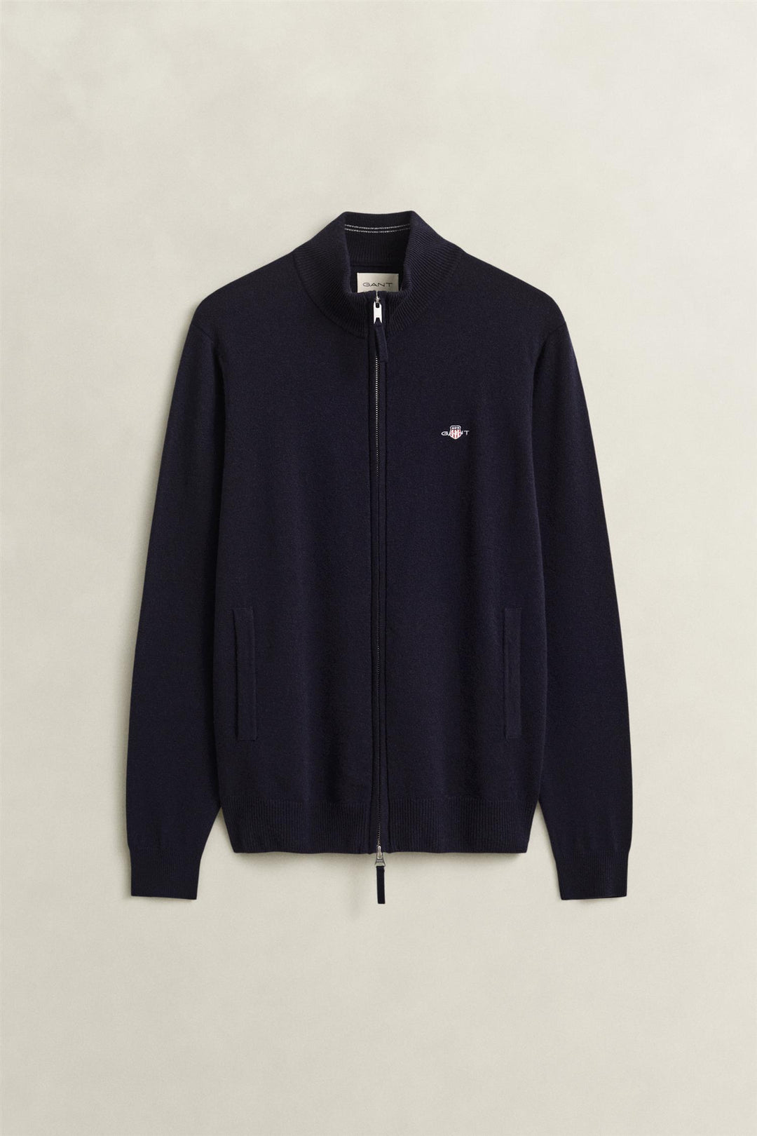 SUPERFINE LAMBSWOOL ZIP CARDIGEN