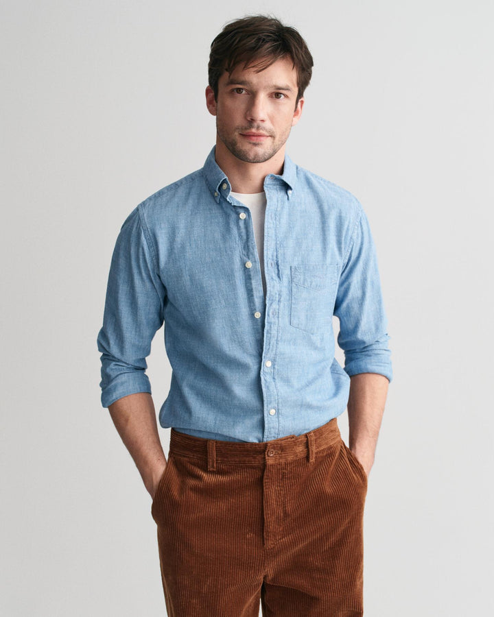INDIGO CHAMBRAY SHIRT
