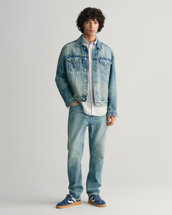 REG LINEN STRIPE SS SHIRT