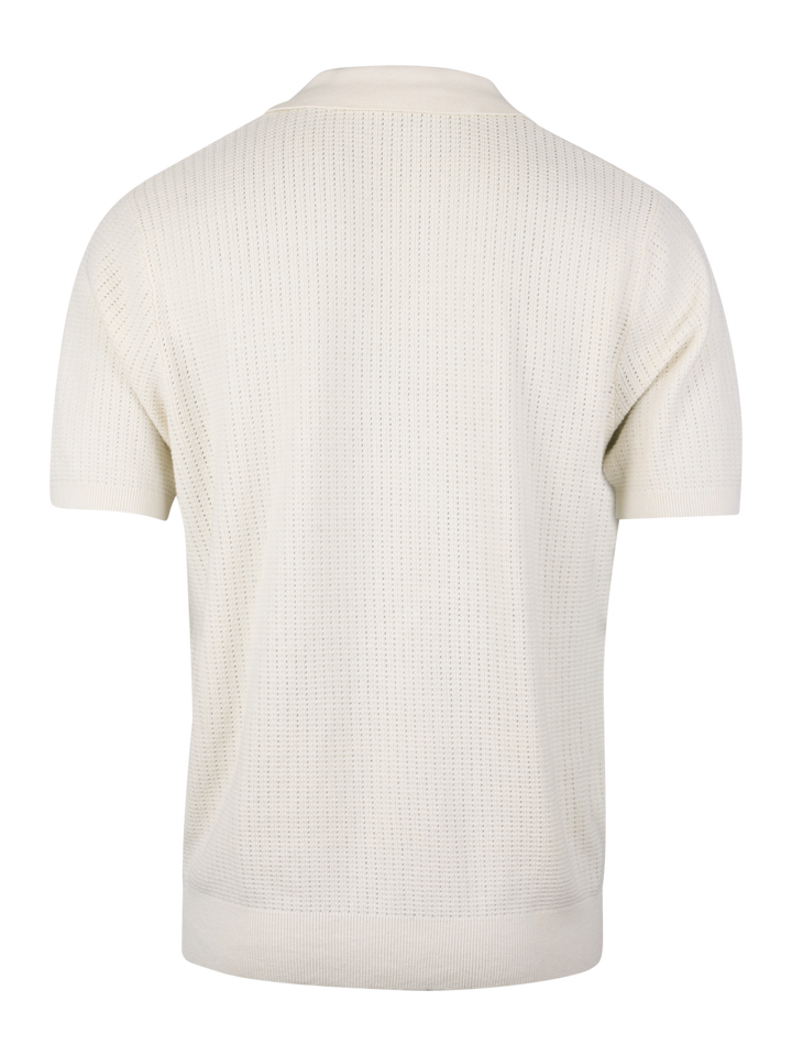POLO SHIRT KNITTED CROCHET HEMP