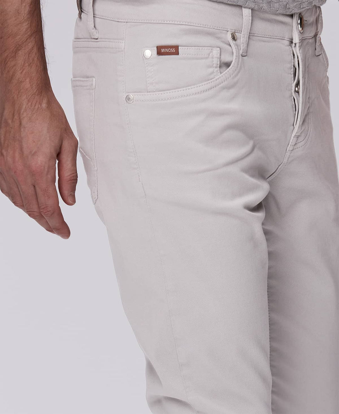 5-PKT CLYO STRETCH SNAP BEIGE