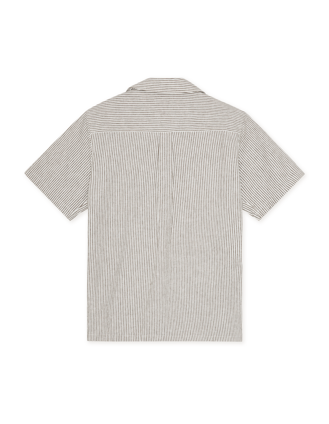 LUKE STRIPE COTTON LINEN SS SHIRT
