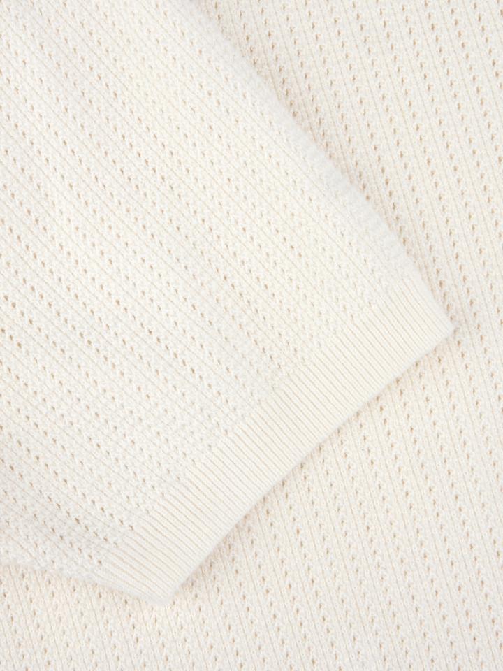 POLO SHIRT KNITTED CROCHET HEMP