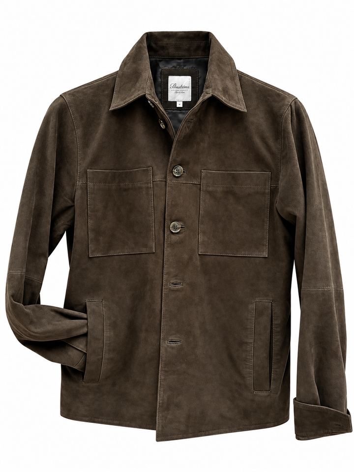OVERSHIRT LINED GOAT SUEDE