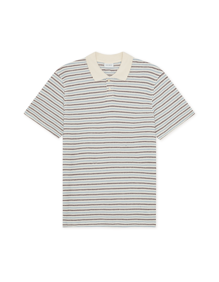 KNITTED STRIPE POLO