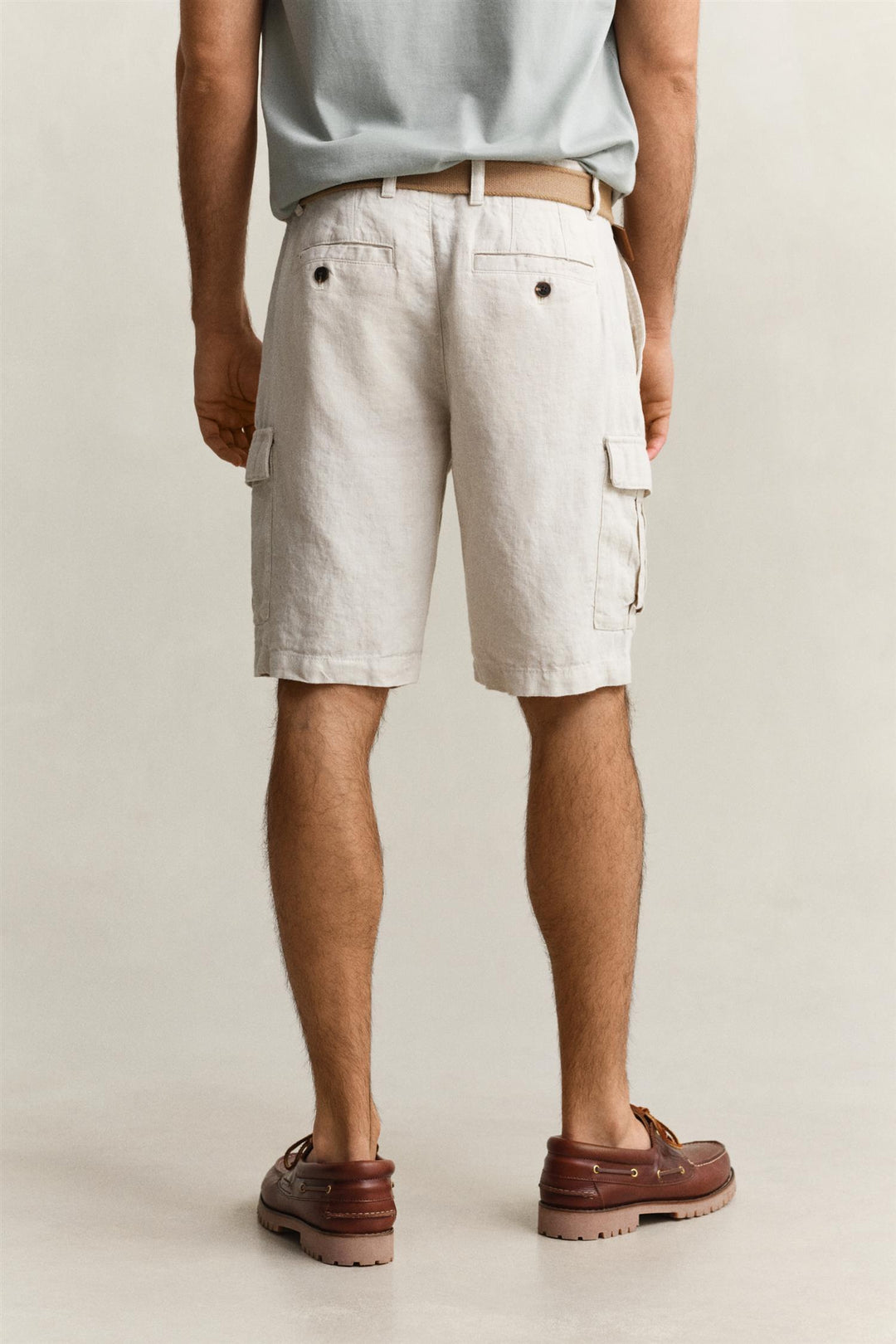 REG LINEN CARGO SHORTS