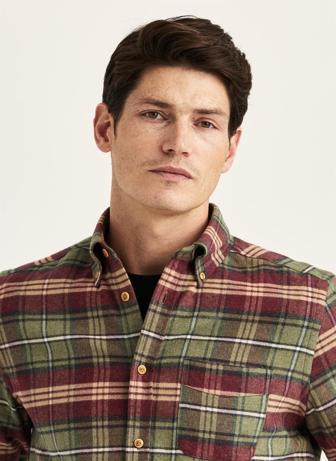 FLANNEL BIG CHECK SHIRT-SLIM