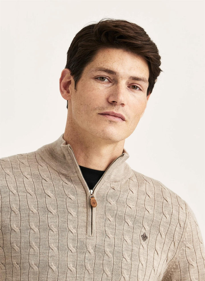 MERINO CABLE JOHN ZIP