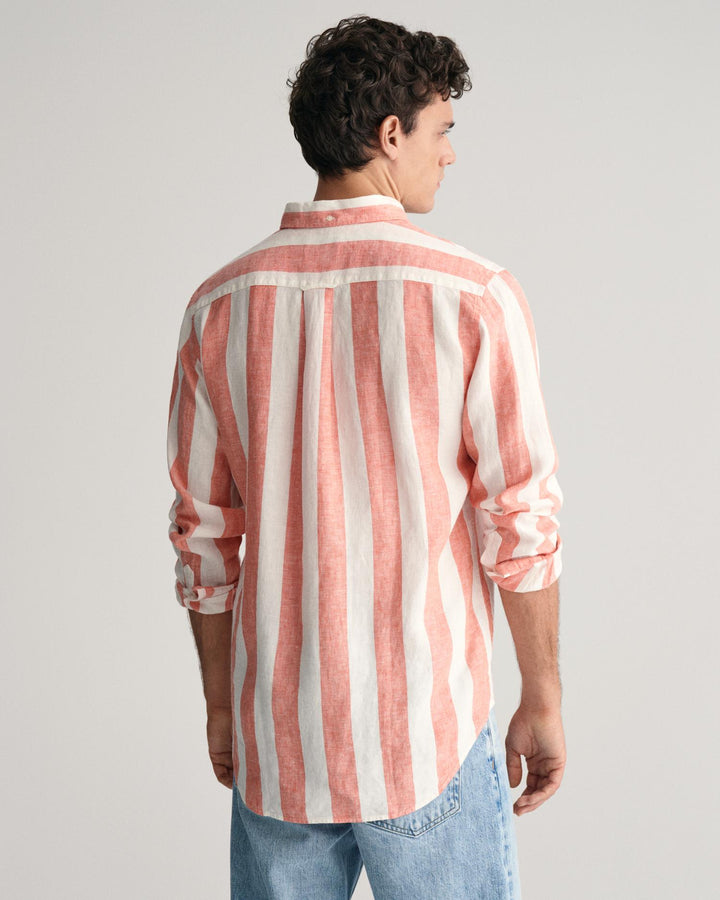 REG BOLD STRIPE LINEN SHIRT