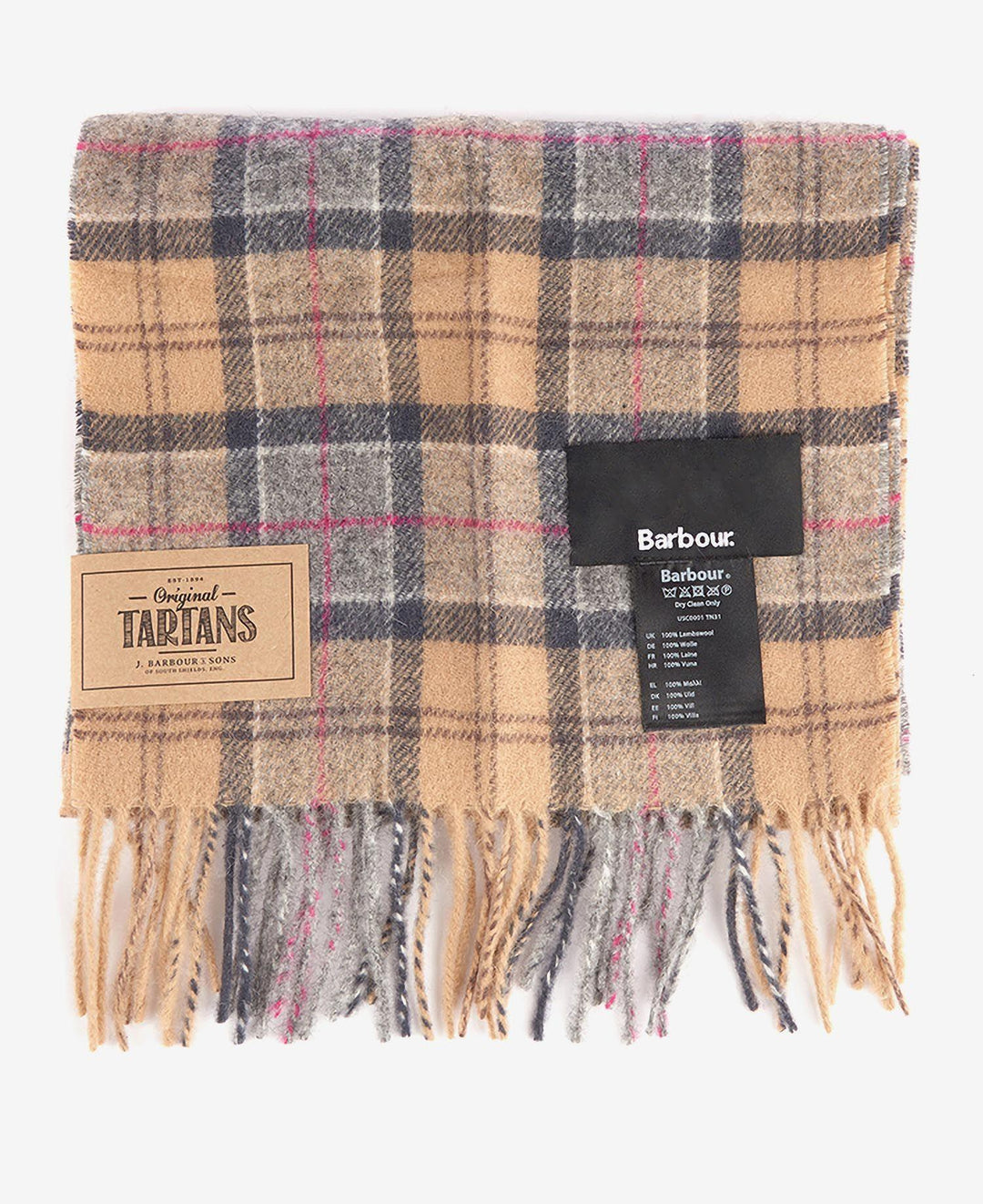 BARBOUR TARTAN LAMBSWOOL SCARF