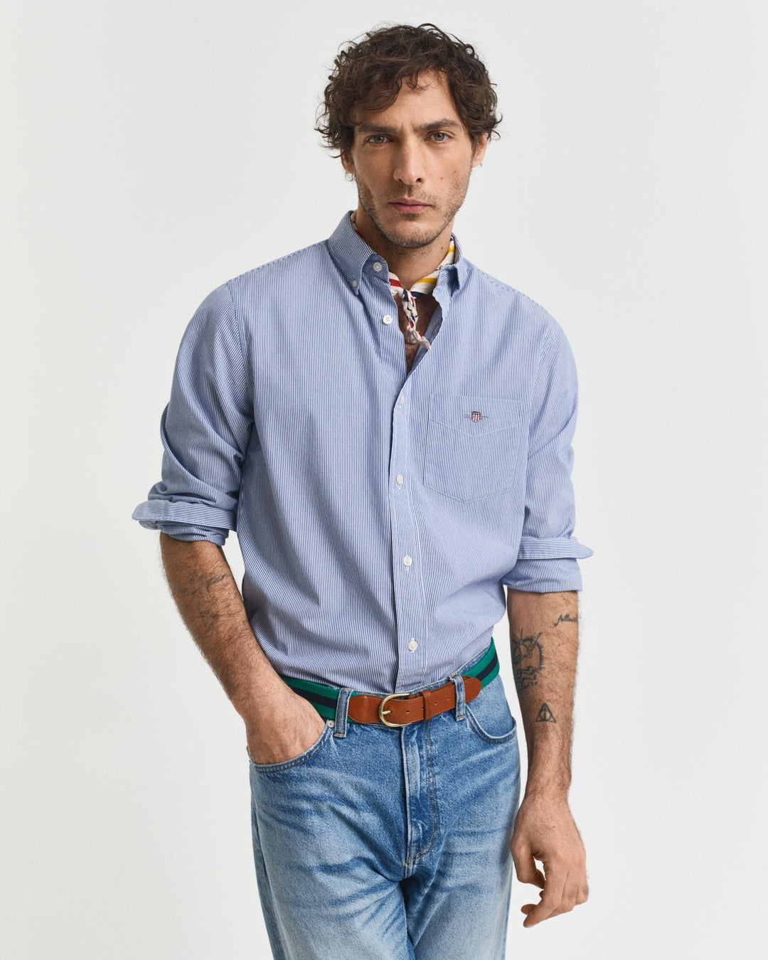 REG CLASSIC POPLIN BANKER SHIRT