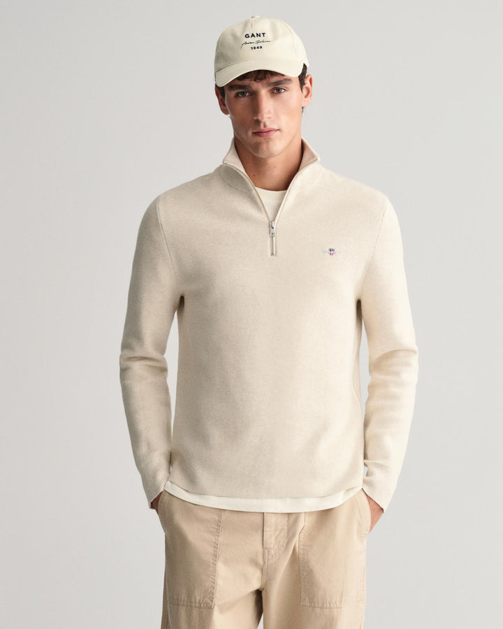 MILANO KNIT COTTON HALF ZIP