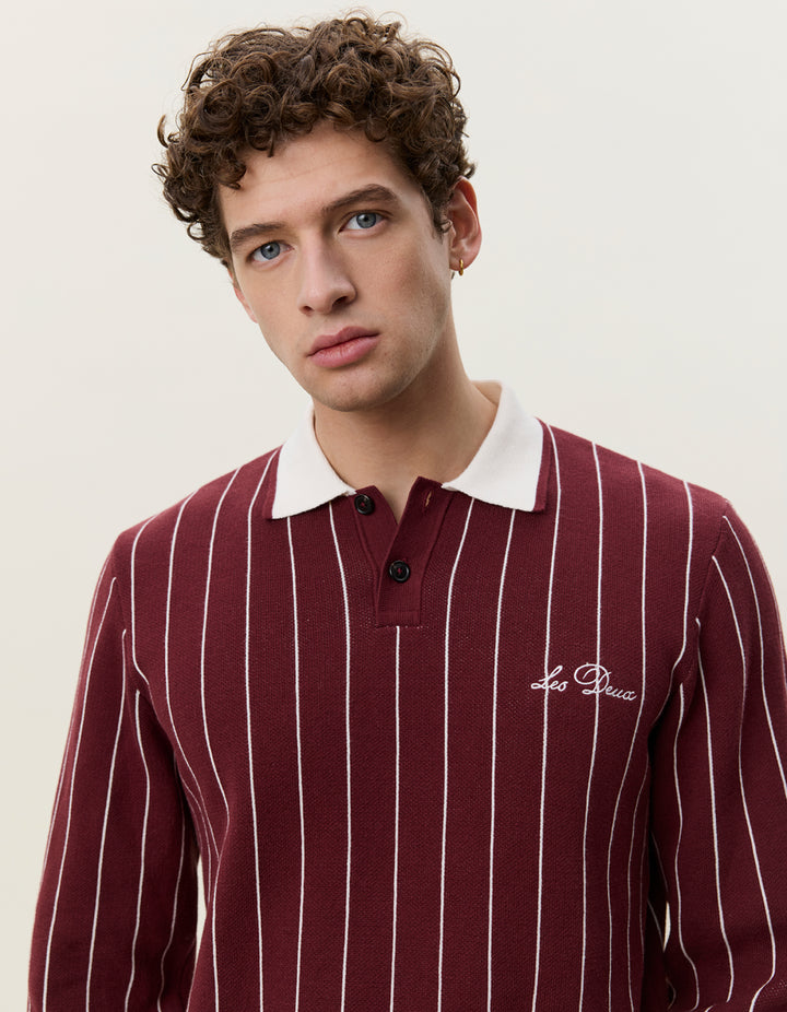 SIGNATURE KNITTED LS POLO