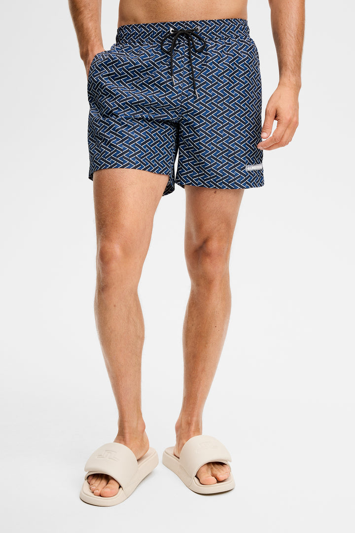 BANKER LADDER PRINT SHORTS