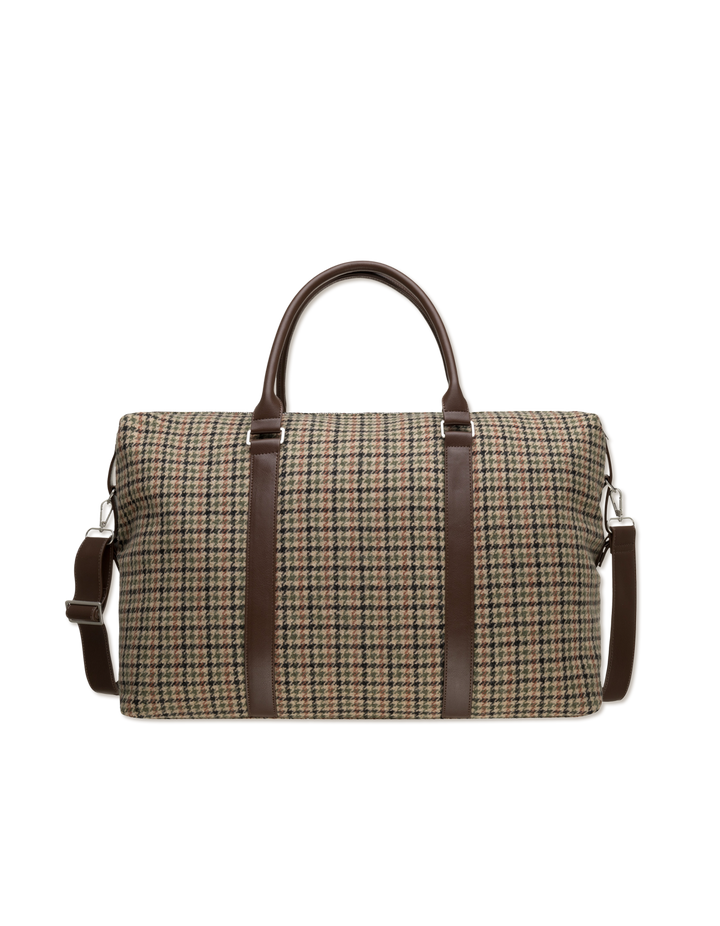 HOUNDSTOOTH WOOL WEEKEND BAG