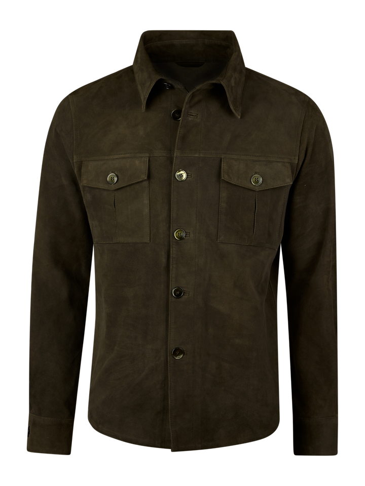 OVERSHIRT GOAT SUEDE