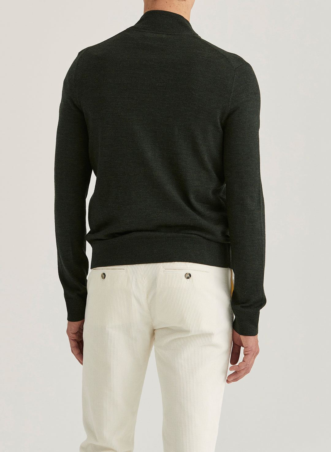 MERINO ZIP CARDIGAN