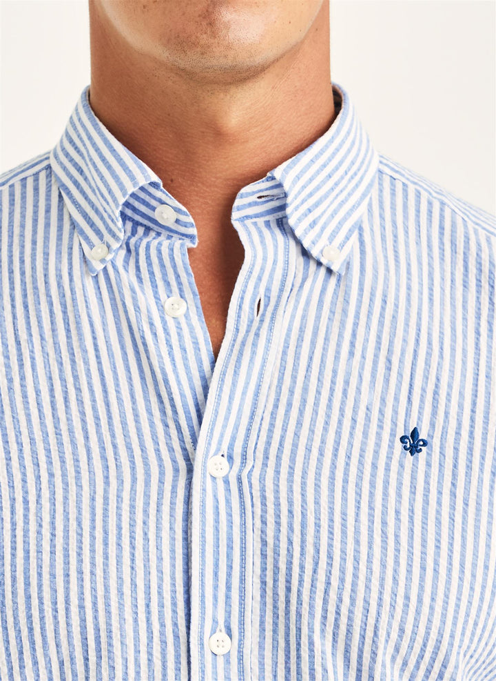 MORRIS SEERSUCKER SHIRT-SLIM