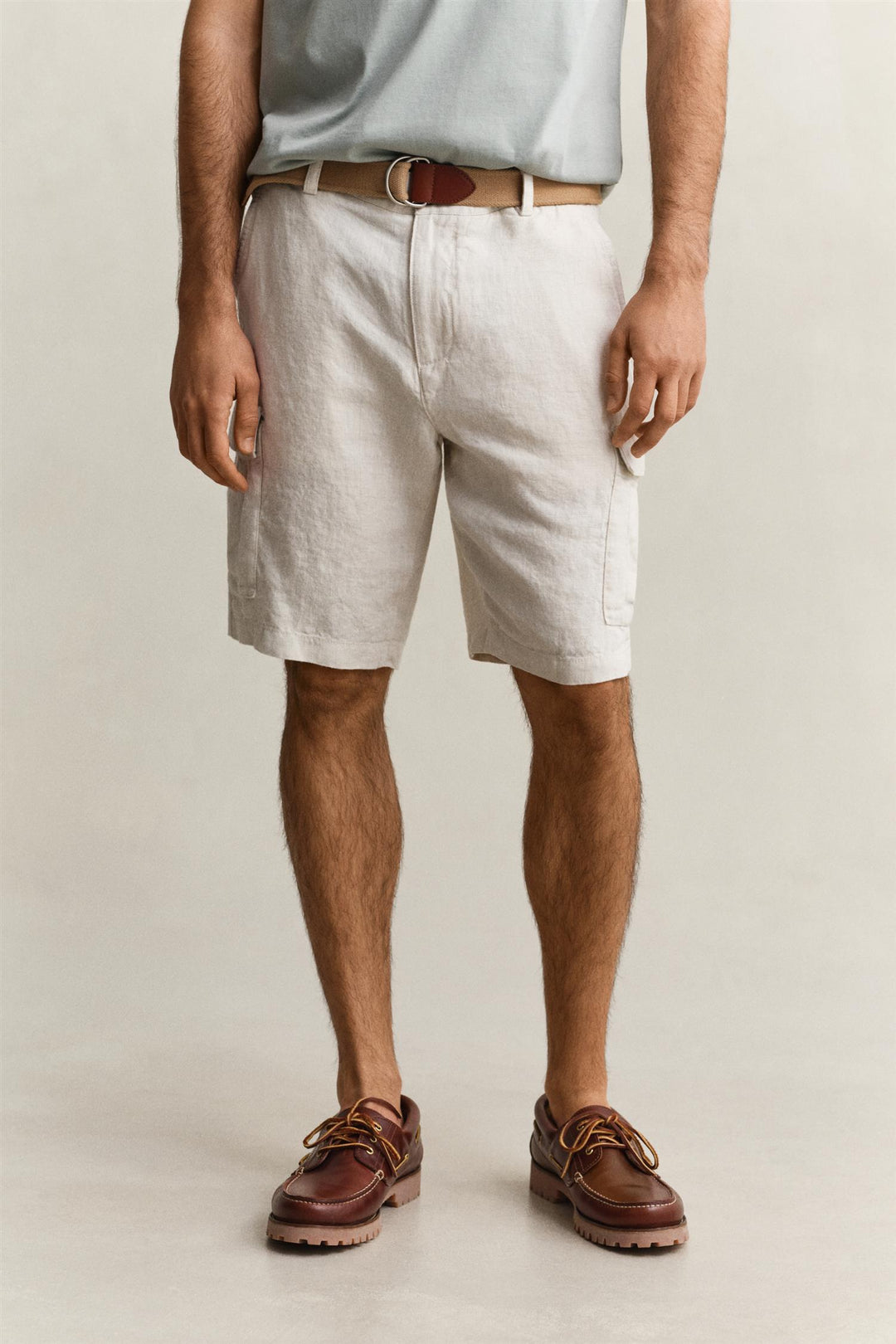 REG LINEN CARGO SHORTS