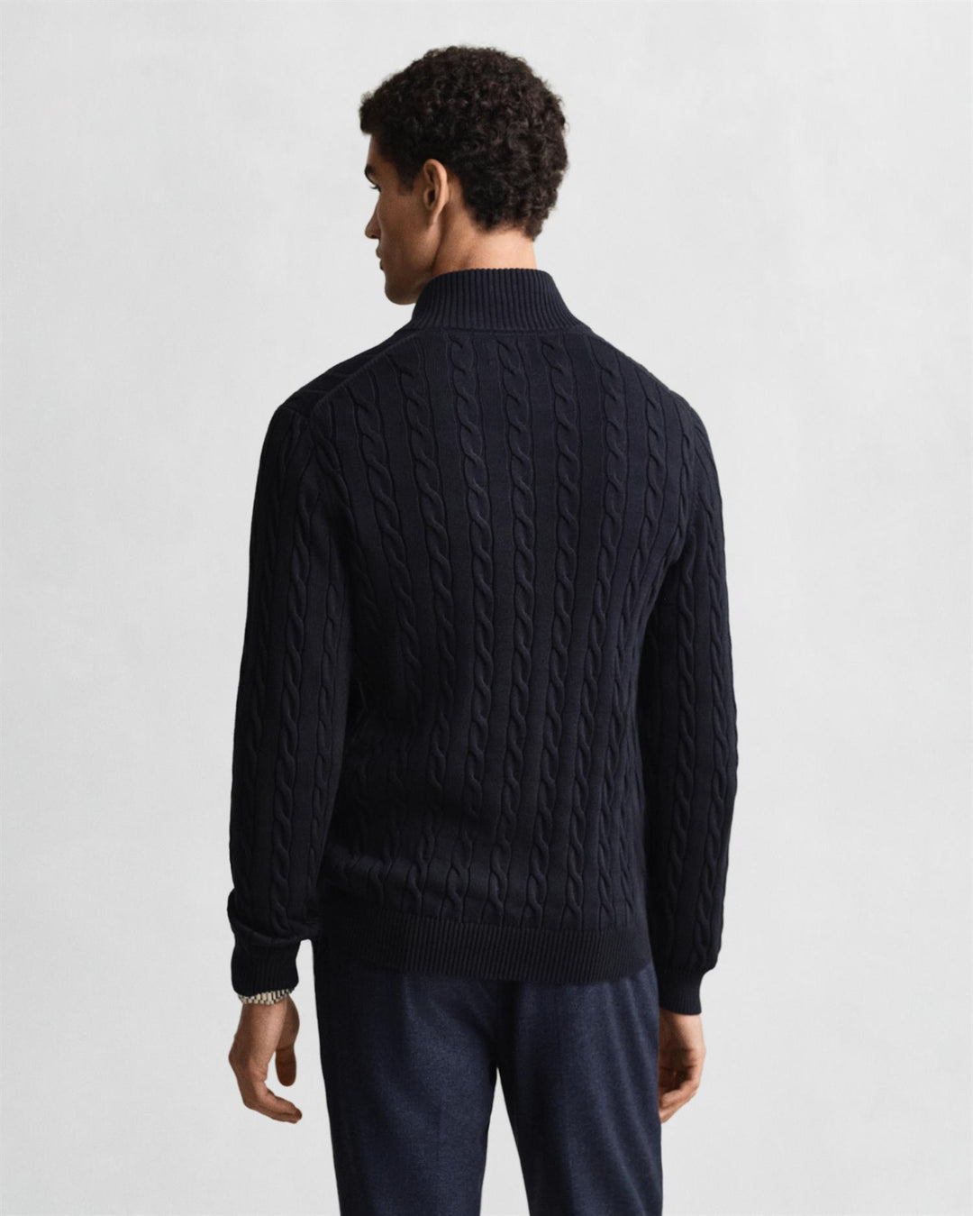 COTTON CABLE HALV ZIP