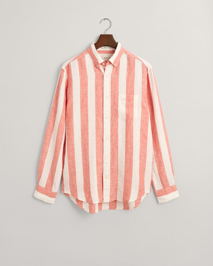 REG BOLD STRIPE LINEN SHIRT
